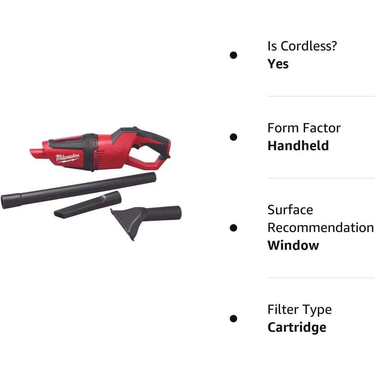 Milwaukee M12 Compact Vacuum - 0850-20