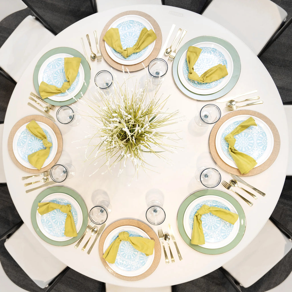 Lifetime 60 Inch Round Commercial Folding Table, Almond - 280435