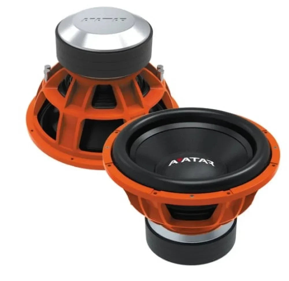 Avatar Tsunami 15 in Orange 6000 Watts Peak 2-Ohm Subwoofer - STU-1546-D2