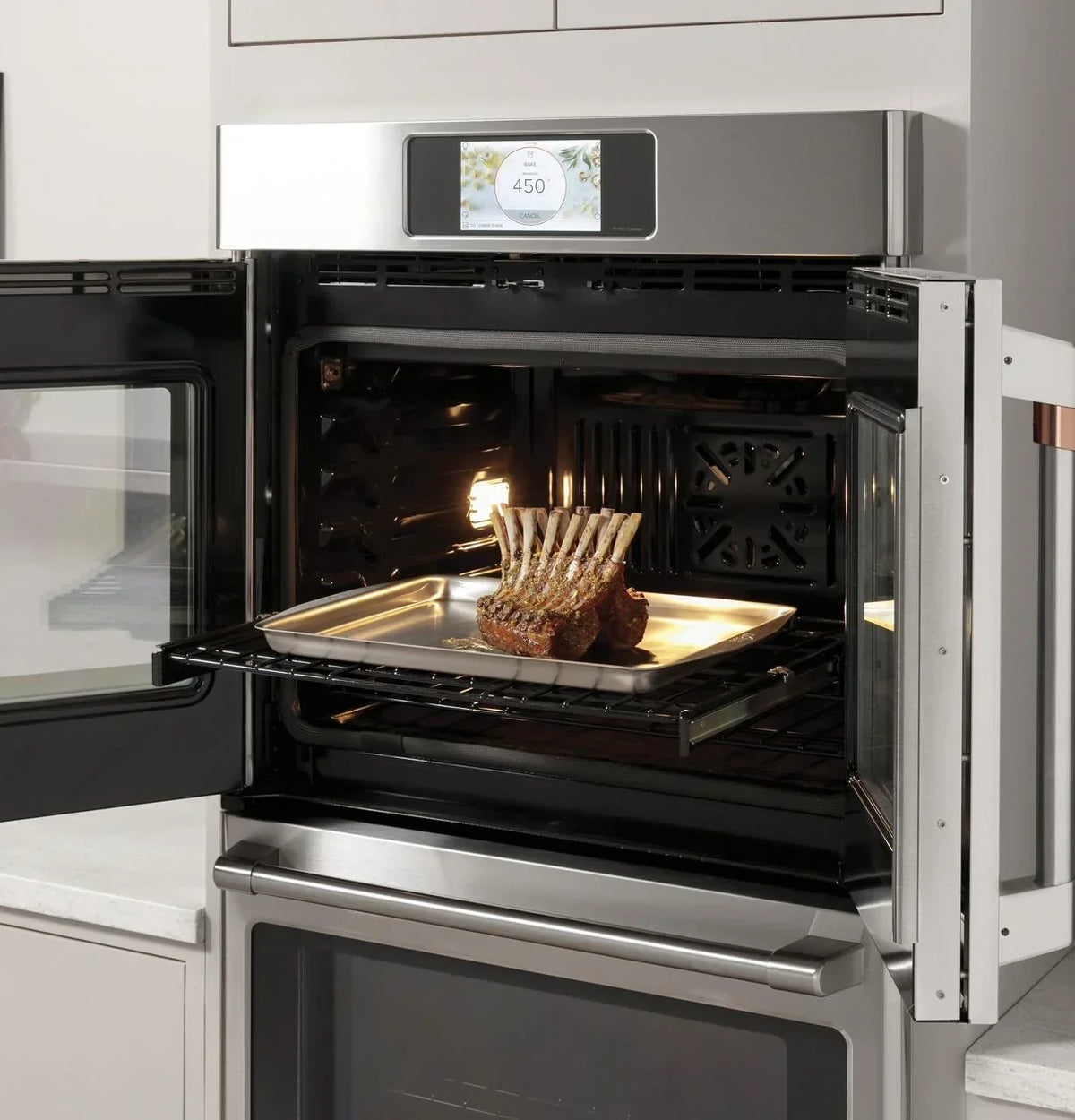 Cafe 30 Inch Matte Black Single Convection Smart Electric Wall Oven - CTS90FP3ND1