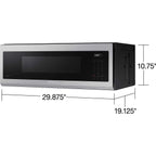 Samsung 1.1 Cu. Ft. Smart Slim Over-the-Range Microwave With 550 CFM Hood Ventilation - ME11A7710DS