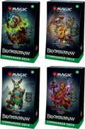 Magic: The Gathering Bloomburrow Commander Deck Bundle - Four Themed Decks: Animated Army, Family Matters, Peace Offering, Squirreled Away