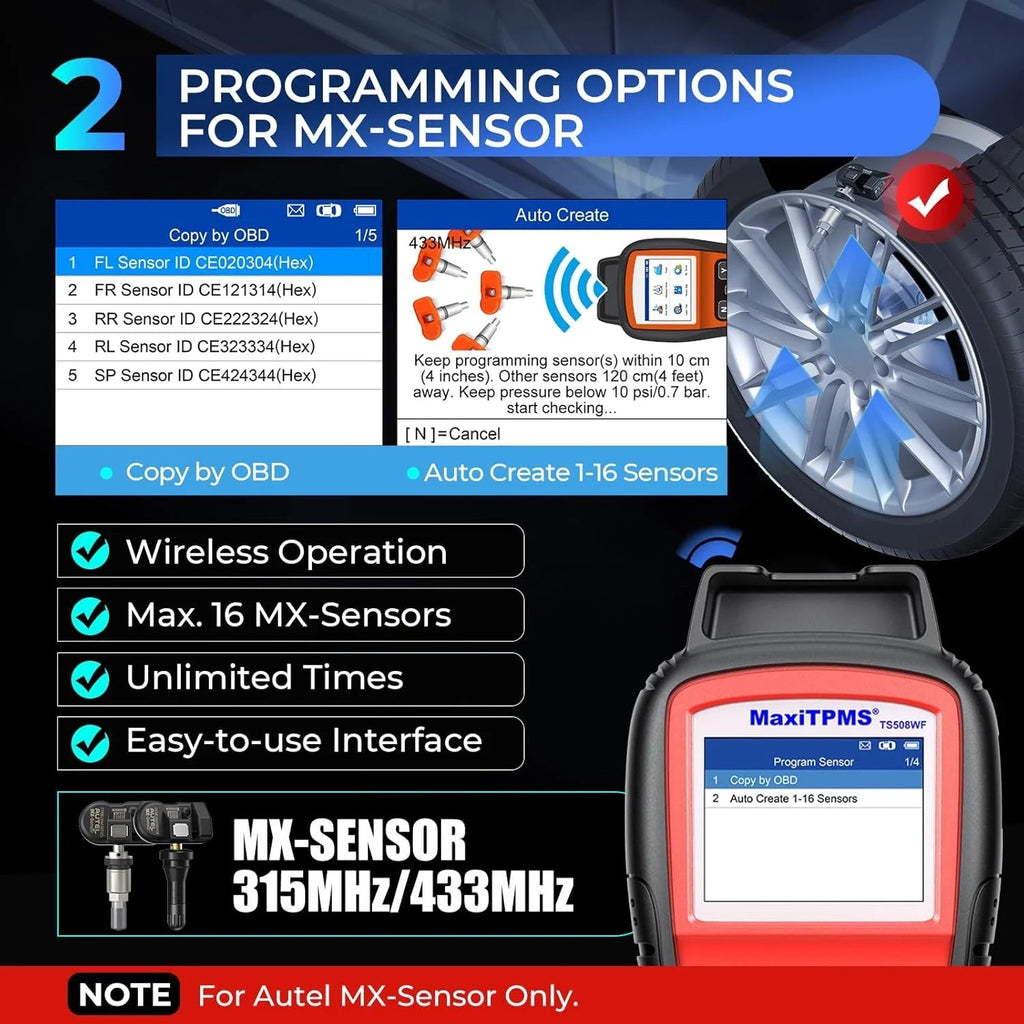 MaxiTPMS TPMS Programming And Diagnostic Tool With Wi-Fi - TS508WF