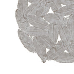 Textured Feather 3-Piece Metal Disc Wall Decor Set - 20in, 17.25in, 14.25in
