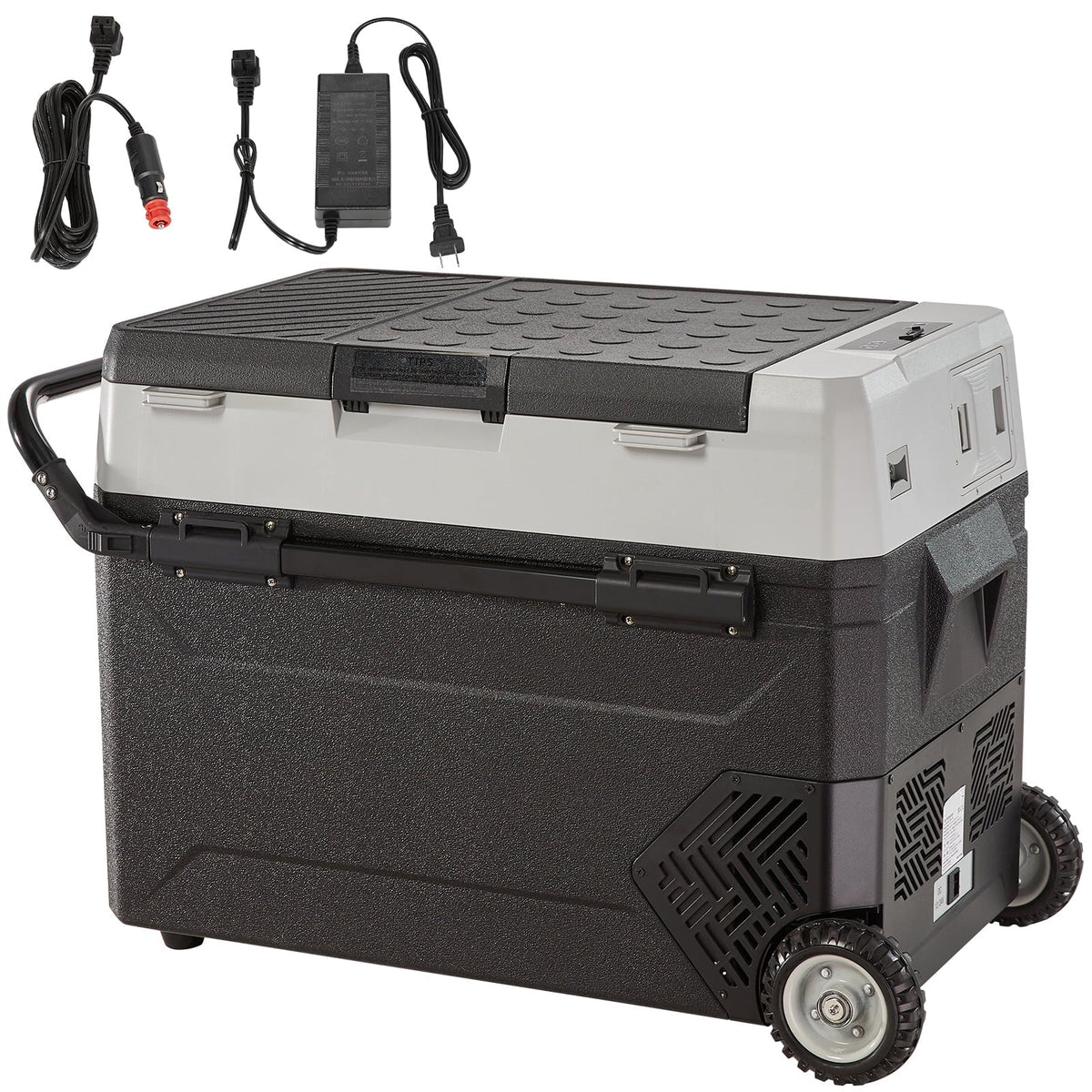 VEVOR Dual-Zone Car Refrigerator Freezer, 48QT - T45K
