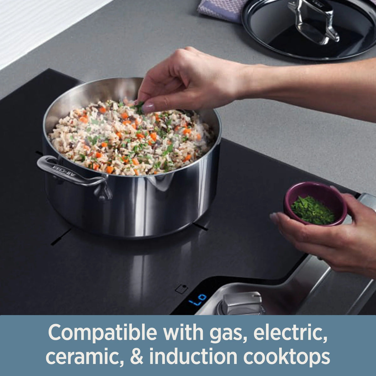 All-Clad D3 Stainless 3-Ply Bonded 3 Quart Saucepan With Lid
