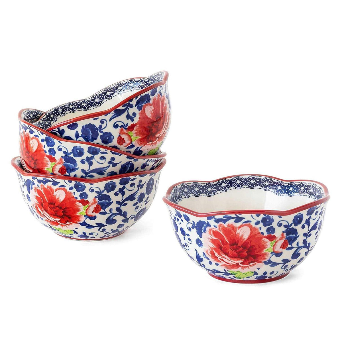 The Pioneer Woman 12-Piece Heritage Floral Stoneware Dinnerware Set