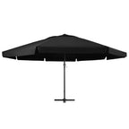 vidaXL Garden Parasol, Azure Blue Polyester With PA Coating, 196.9in x 118.1in