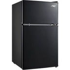 Arctic King Two-Door Mini Fridge With Freezer, 3.2 Cu ft, 18.5 in x 19.4 in x 33.3 in, Stainless Steel - E-Star
