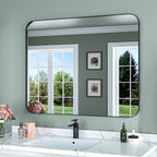 Aluminum Alloy Rounded Corner Wall Vanity Mirror