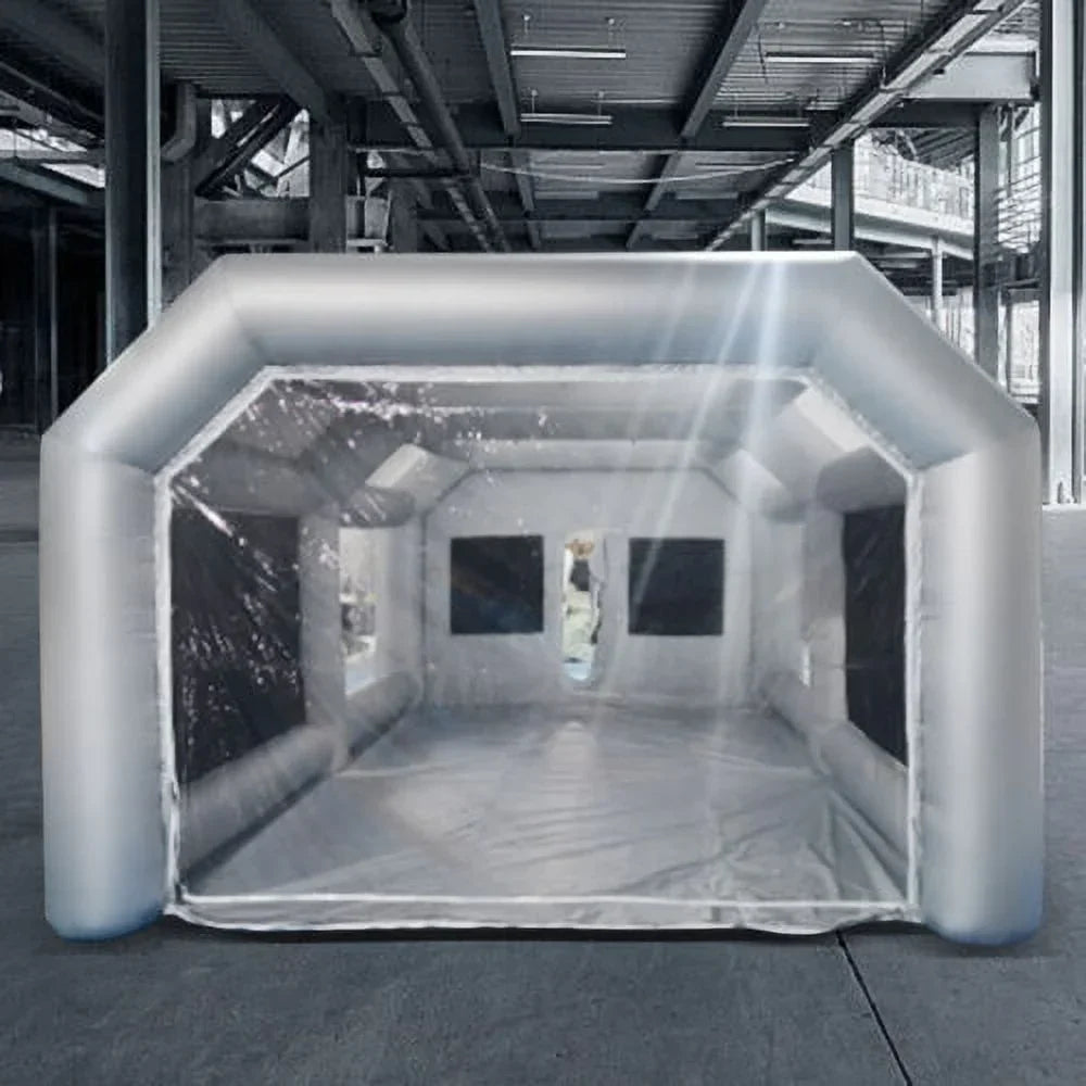 Inflatable Car Paint Spray Booth Work Tent With Filter System 26 x 15 x 10 Ft