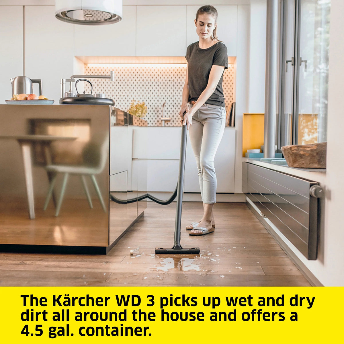 Karcher WD 3 Wet Dry Shop Vacuum, 4.5 Gallon - WD 3