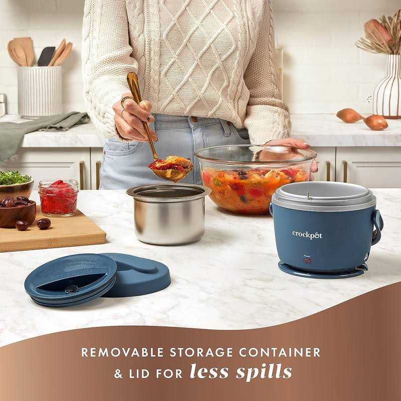 Crockpot Lunch Crock Food Warmer, 20 Ounce - Black Licorice