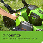 80V 21-Inch Brushless Cordless Lawn Mower With 4.0Ah Battery And Rapid Charger