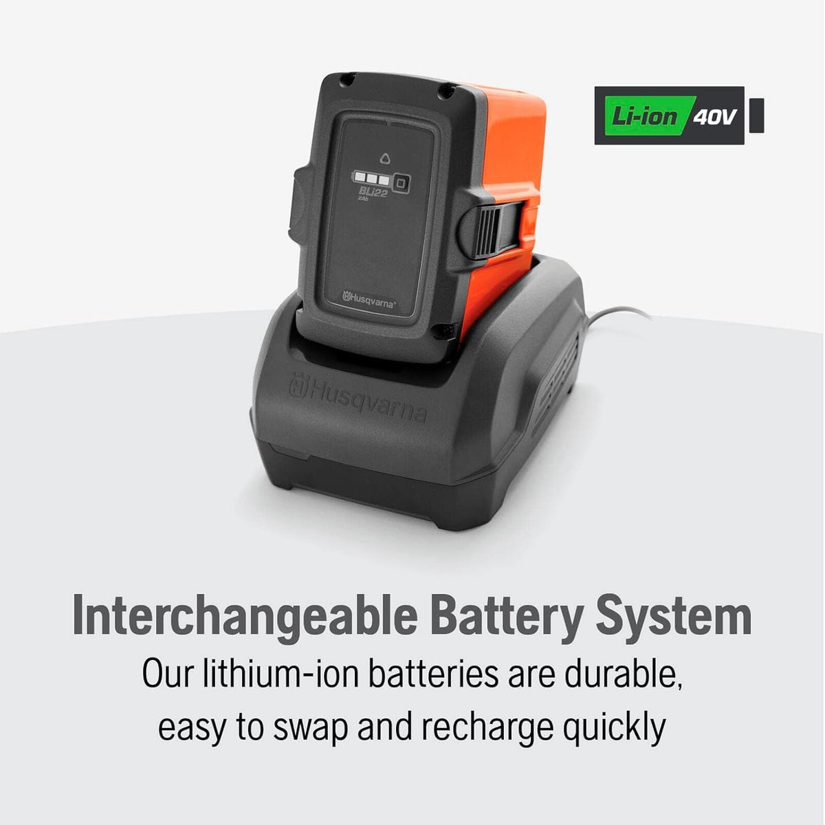 Husqvarna Cordless Leaf Blower 136 MPH 650 CFM 40V 4 Ah Battery And Charger Included - 230iB 970480204