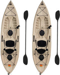 Fishing Sit-On-Top Kayak 2 Pack With Paddles - 10 ft, 31 Inch, 275 lbs