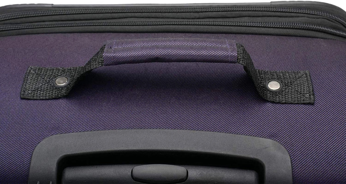 U.S. Traveler Expandable Softside Luggage, Navy, 31in Checked Large - Aviron Bay