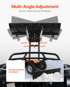 VEVOR Universal Steel ATV/UTV Snow Plow Kit, 48in - 3 Mount Options