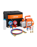 VEVOR 3.5 CFM Single-Stage AC Vacuum Pump And Manifold Gauge Set - VP125