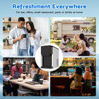 Advwin 3-in-1 Countertop Ice Maker With Cold Water Dispenser And Ice Crusher, 6L, 20kg/24hr