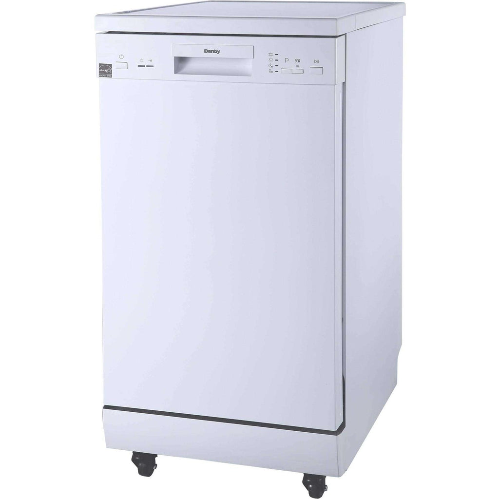 Danby 18 in Portable Dishwasher, 8 Place Settings - DDW1805EWP