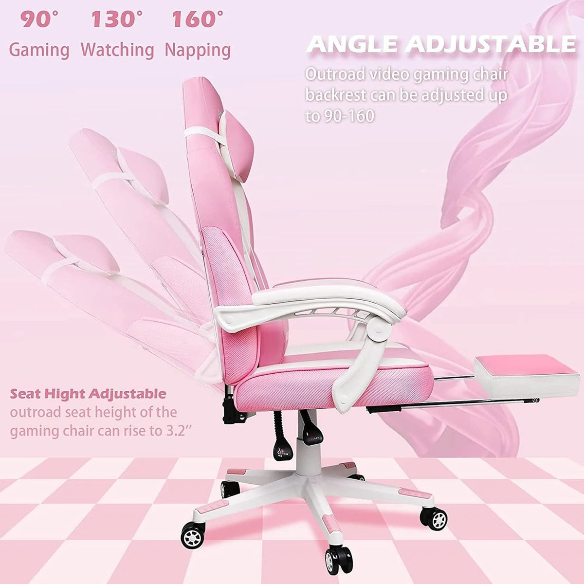 Racing Style Gaming Chair, 300 lbs Big And Tall High Back Computer Chair