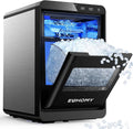 EUHOMY Countertop Nugget Ice Maker, 40 Lbs/24H, 13.8in x 9.8in x 14.9in - IM017-N