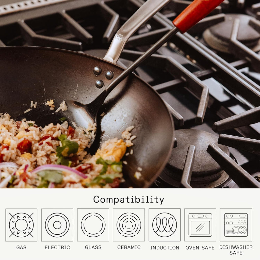 Made In Cookware 13in Seasoned Carbon Steel Wok - Sweden
