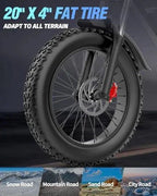 Bopzin Dual Motor Electric Bike 2000W 52V 40Ah - Q20PRO-2000W