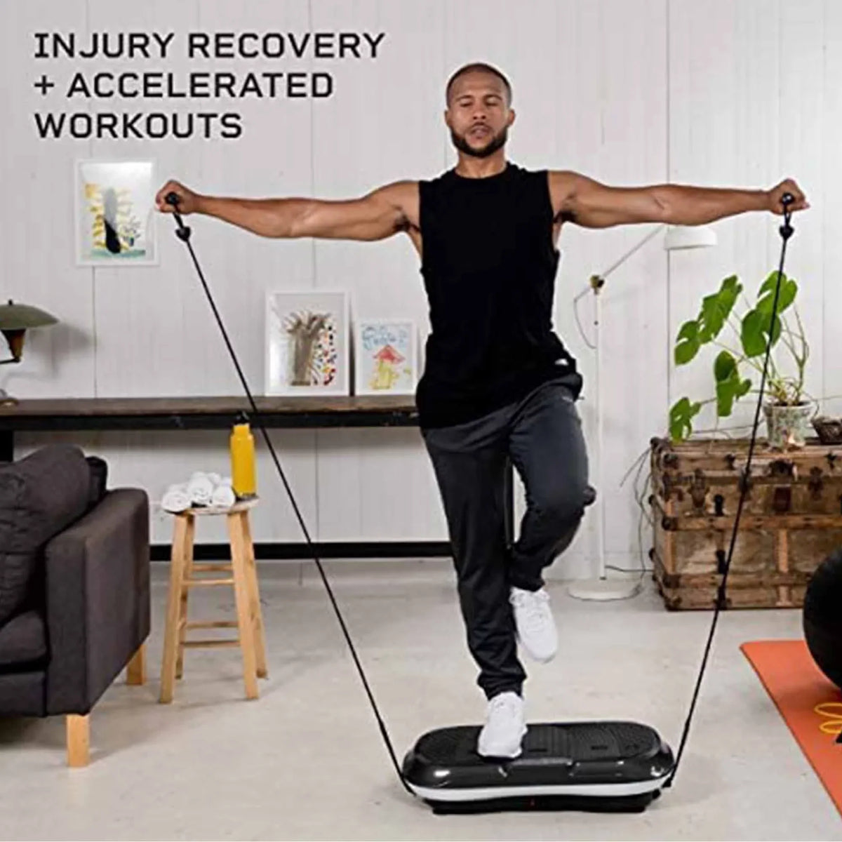 LifePro Waver Vibration Plate Exercise Machine With Remote And Exercise Bands