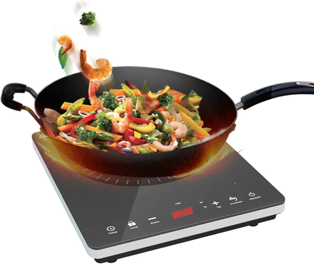 Portable Induction Cooktop 1800W Single Electric Burner - Black
