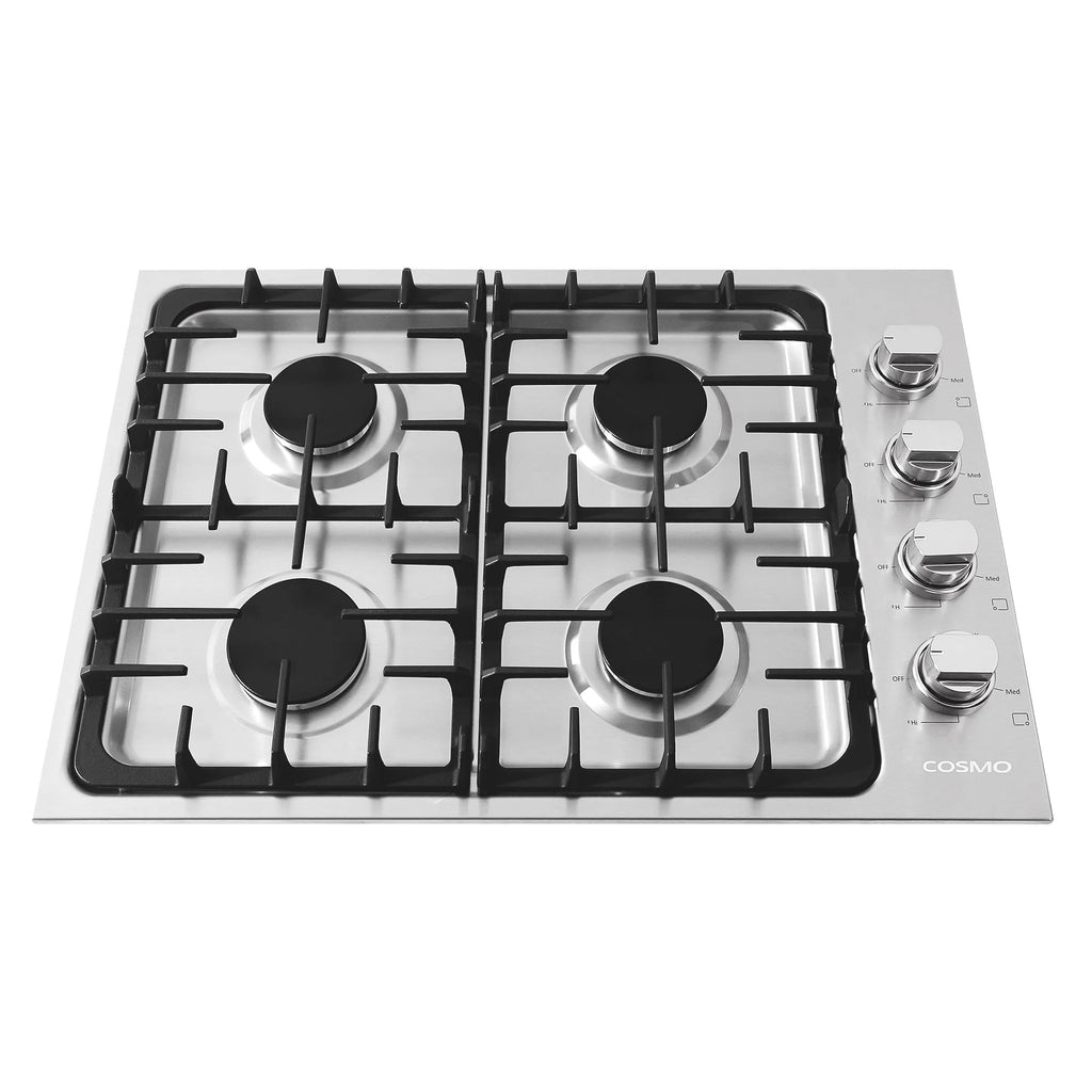 4-Piece Kitchen Appliance Package - 30 in Gas Cooktop, 30 in Electric Wall Oven, 24 in Microwave Drawer, Energy Star French Door Refrigerator
