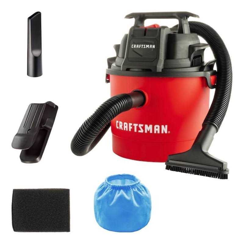 CRAFTSMAN 2.5-Gallons 2-HP Corded Wet/Dry Shop Vacuum With Accessories