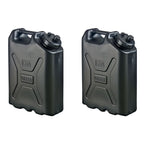 Scepter Heavy Duty Military Style Water Container, 5 Gallon, Black - 2 Pack