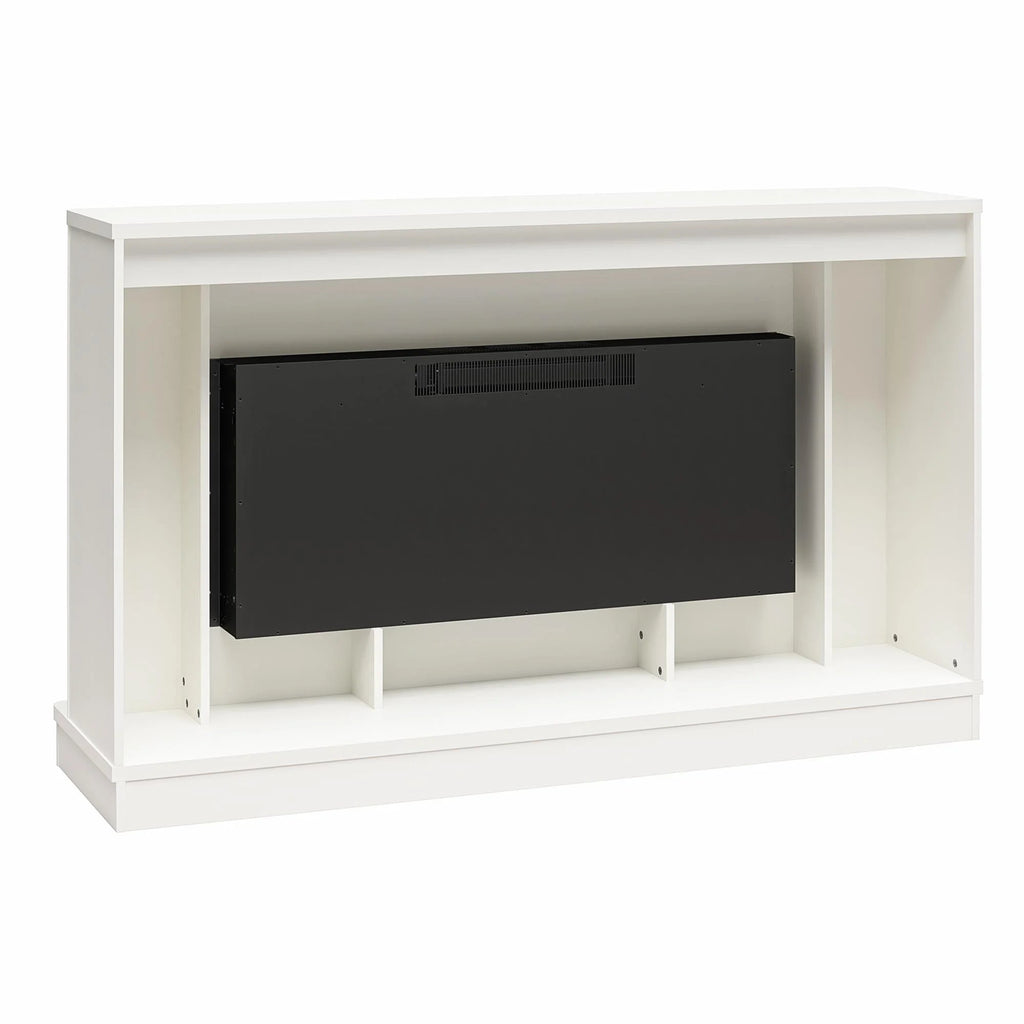 CosmoLiving by Cosmopolitan Electric Fireplace Mantel TV Stand, Black, 65 in, 42 in Insert - Rene