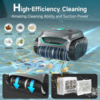 WYBOT Cordless Robotic Pool Cleaner With Dual Filtration And 180 Minutes Runtime - C2