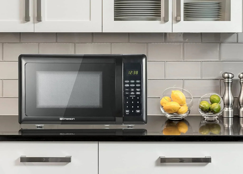 Compact Countertop Microwave Oven, 0.7 Cu. Ft., 700W, Black