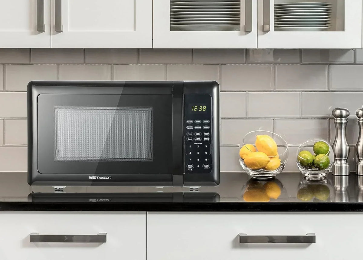 Compact Countertop Microwave Oven, 0.7 Cu. Ft., 700W, Black