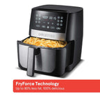 Gourmia Digital Air Fryer, 8-Qt. Black/Stainless Steel - GAF826
