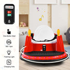 12V Toddler Battery Powered Bumper Car With Dual Joysticks And 360 Degree Spin