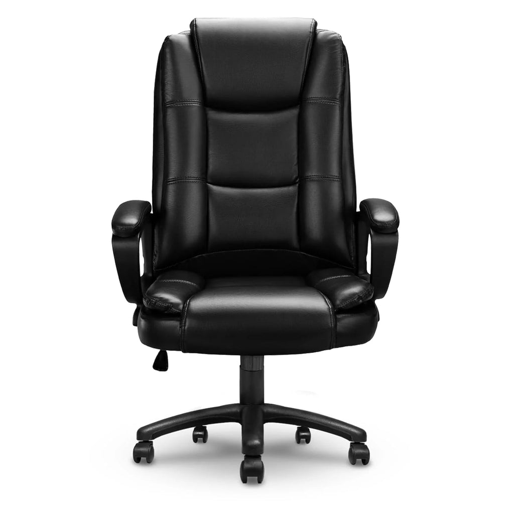 Big And Tall High-Back Leather Executive Office Chair, 400 lbs