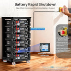 ECO-WORTHY 48V 100Ah 5120Wh LiFePO4 Server Rack Battery With Bluetooth - Cubix 100
