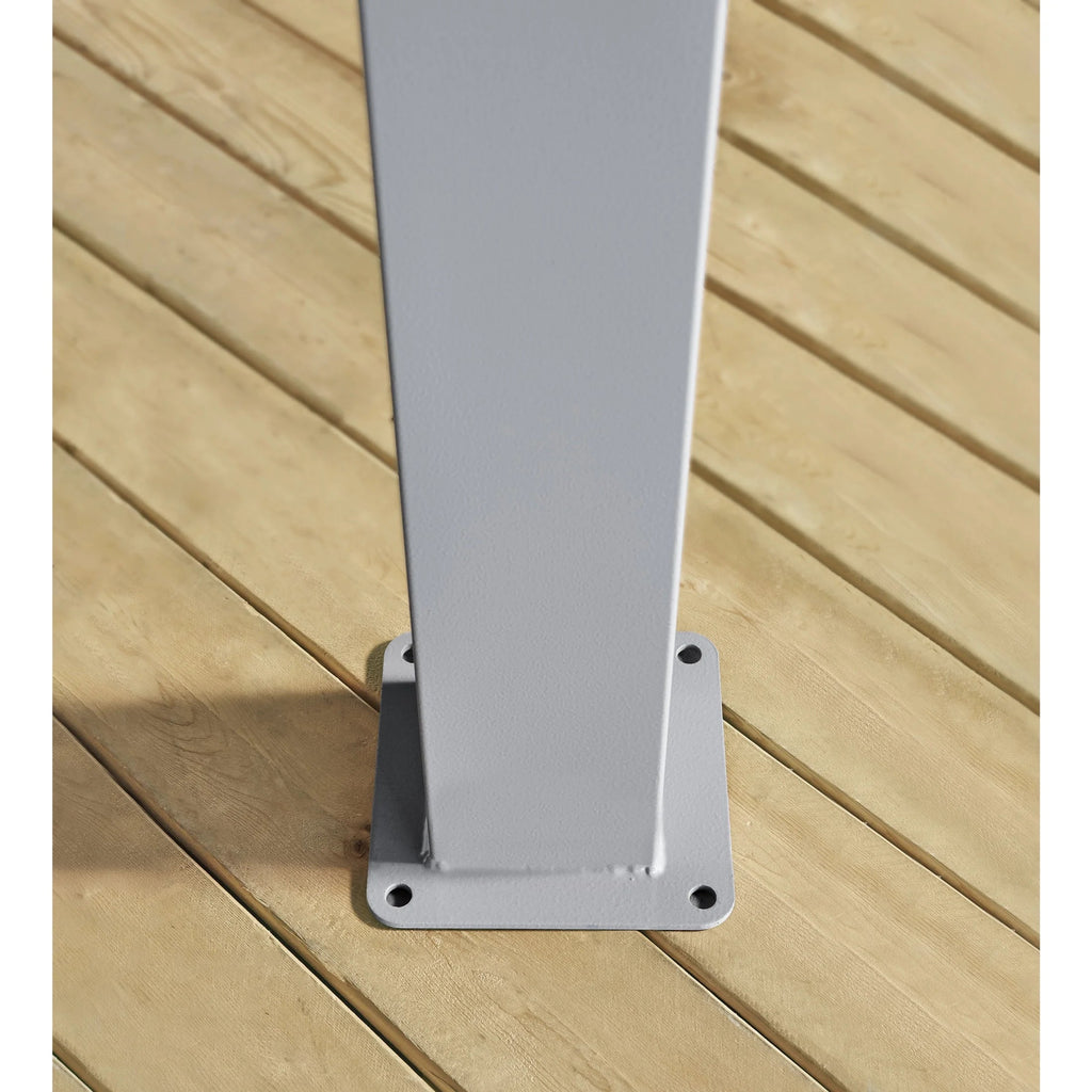 Sojag Aluminum Frame Pergola With PVC-Coated Canopy, 10 ft x 10 ft, Grey - Lima