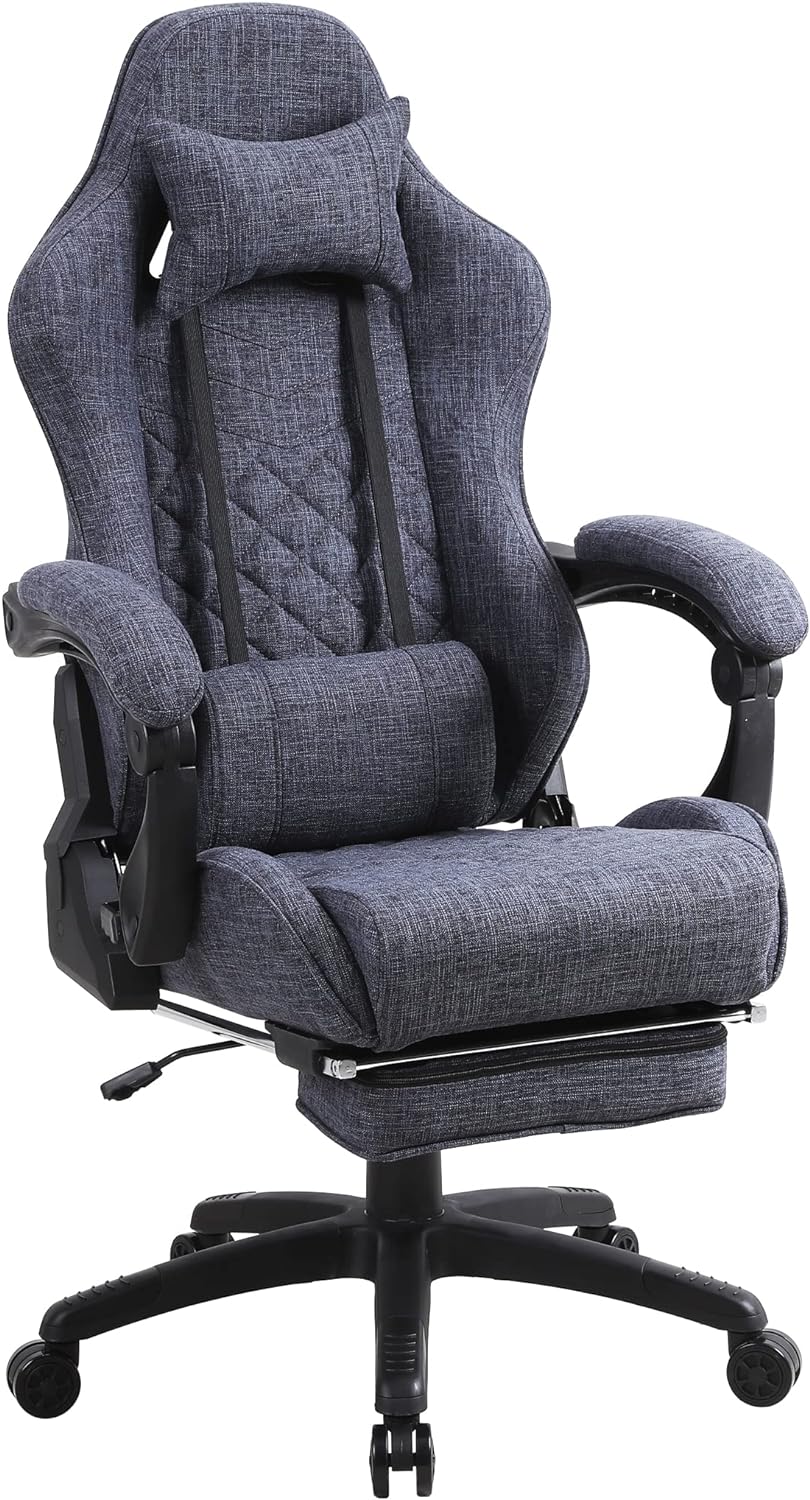 Blue Whale PU Leather Big And Tall Ergonomic Office Gaming Chair, 350 Pounds - B0BTCQ3VVW