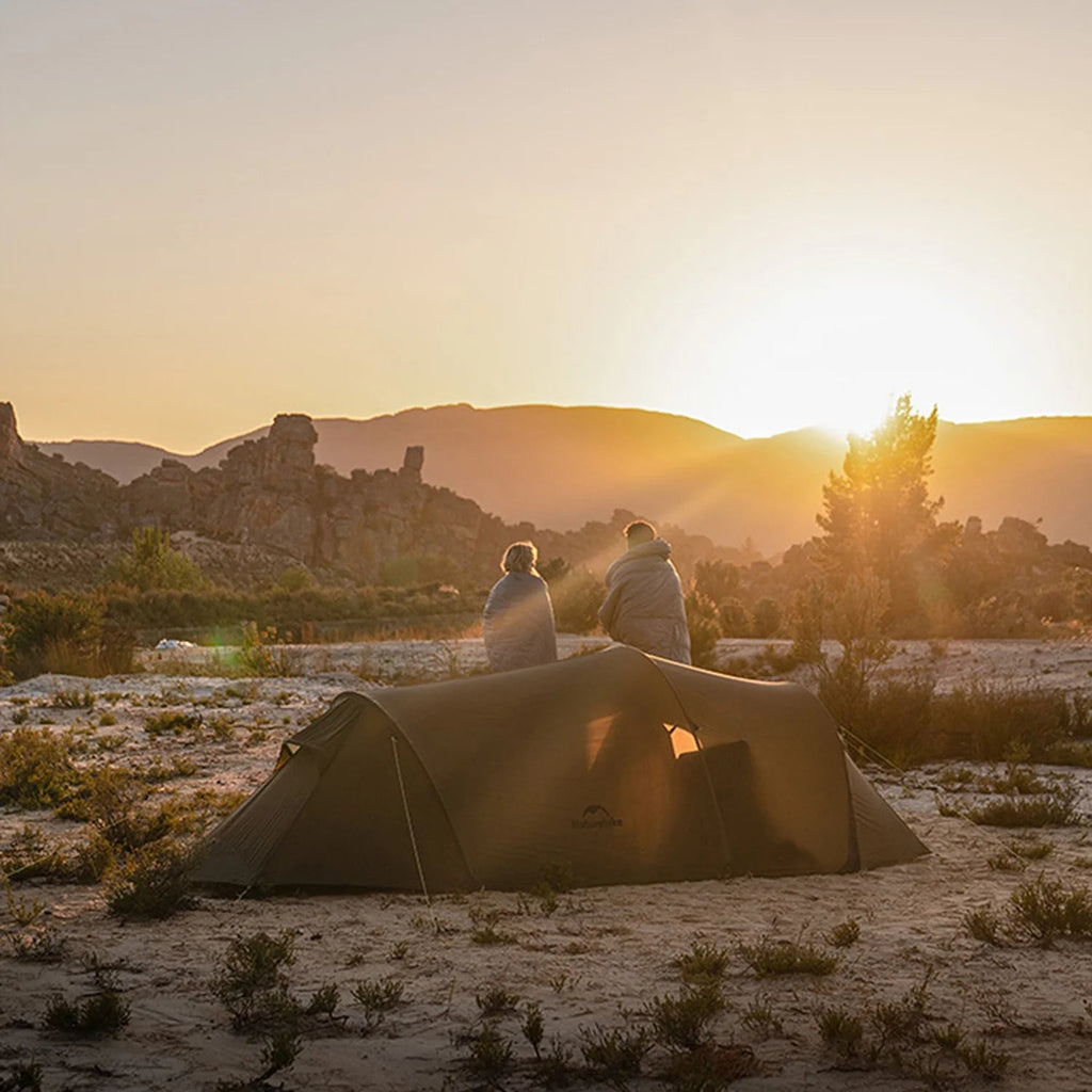 Naturehike Baluosi UL Ultralight Tunnel Hiking Tent, 15D, 2/3 Person, Olive Green - CNK2450WS036
