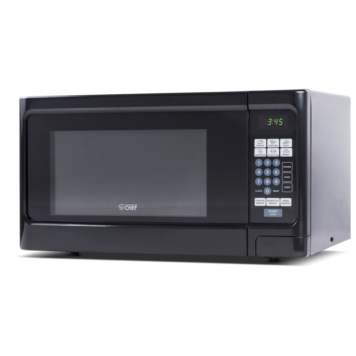 Commercial Chef Countertop Microwave Oven 1.1 Cu. Ft., Black - 1000 Watt