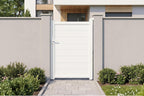 Casanoov Aluminium Folding Driveway Gate 4m x 160cm Grey - KIT-000024
