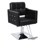 OmySalon Hydraulic Barber Chair, Black - 19.3 Inch Wide, 330Lbs Capacity