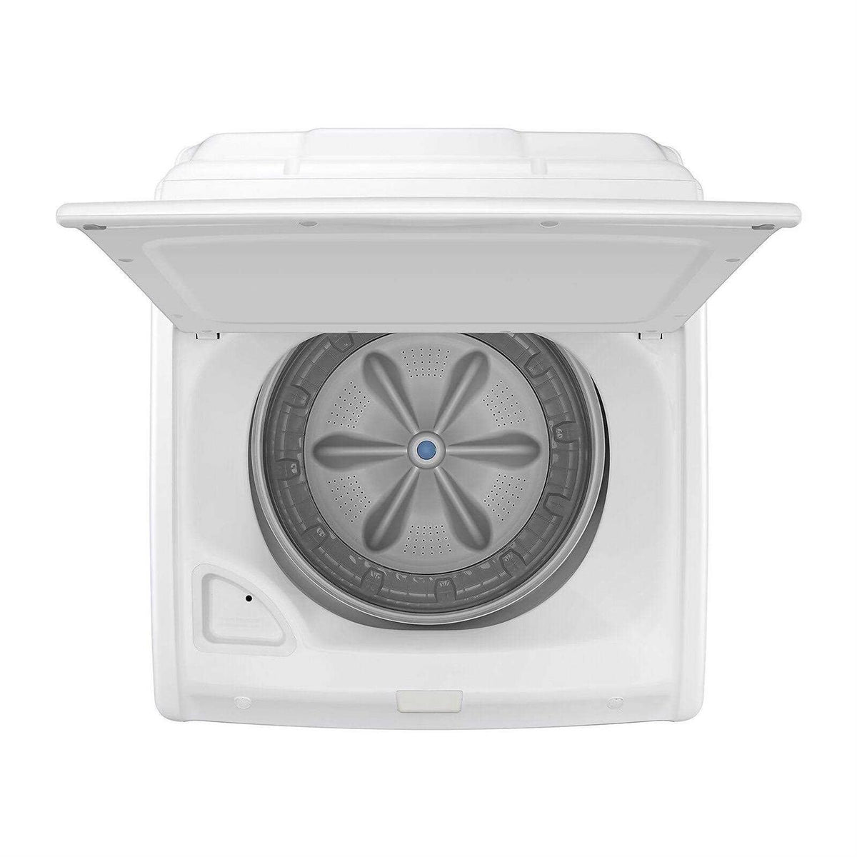 Samsung White Top Load Laundry Pair - WA41A3000AW Washer And DVE41A3000W Electric Dryer