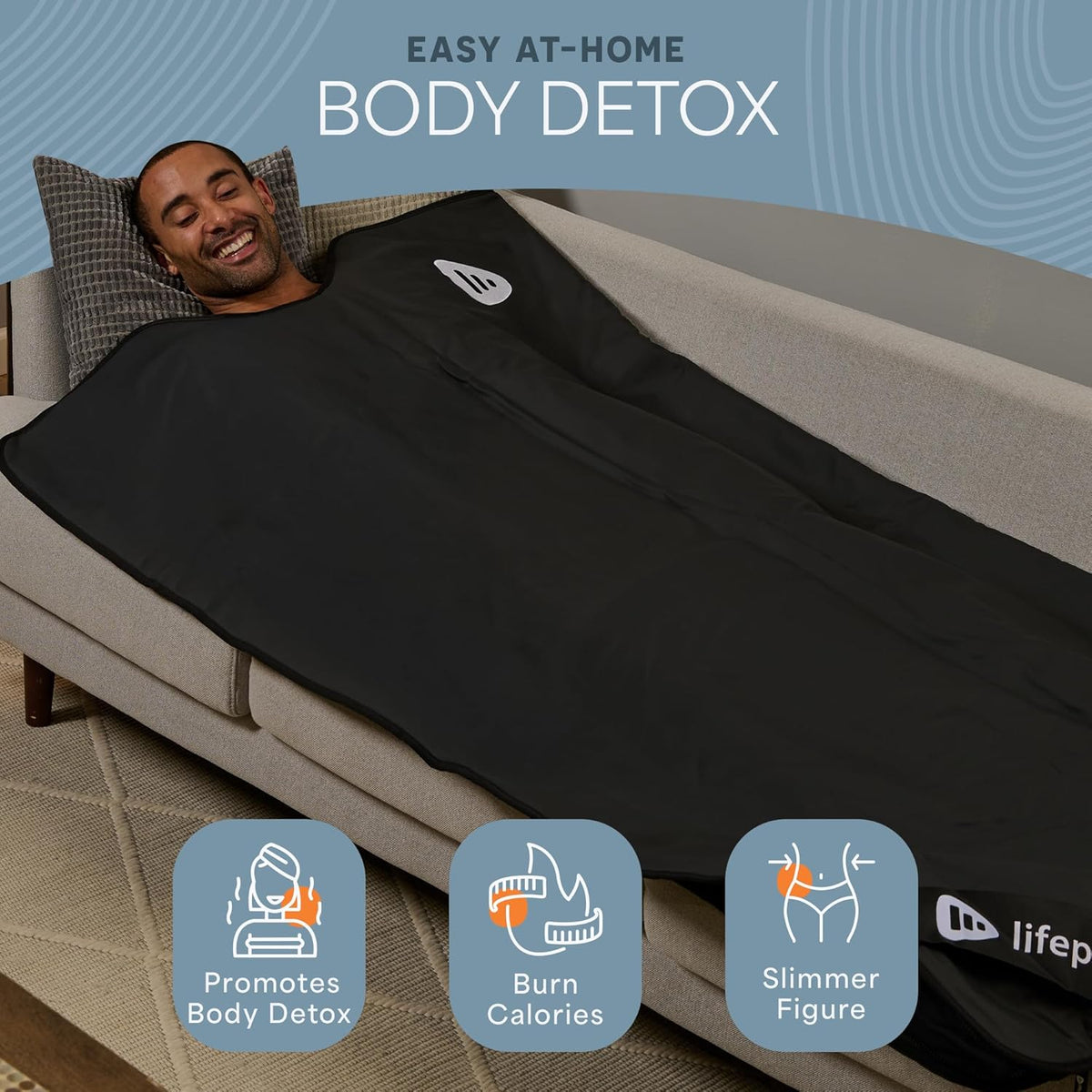 LifePro RejuvaWrap Infrared Sauna Blanket - 71 x 36 in, 9 Heat Levels